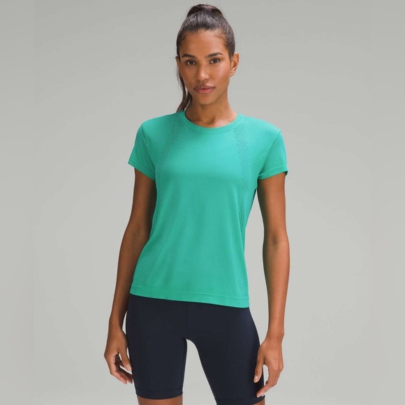 Lululemon Train to Be Short-Sleeve Running Workout Mesh Gym Shirt - Picture 2 of 6